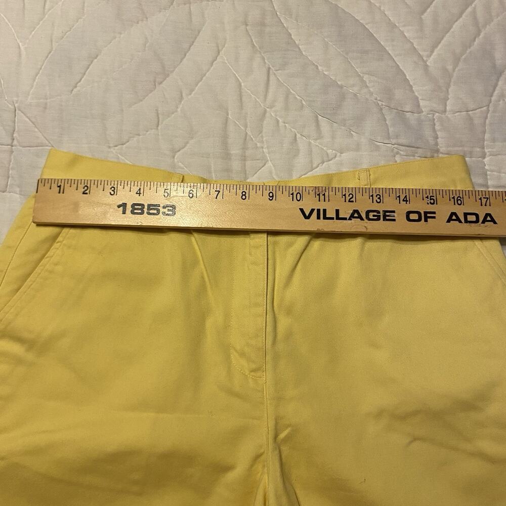 Lauren Ralph Lauren Chino Shorts Women’s Size 12 Yellow Denim 100% Cotton - Picture 8 of 16